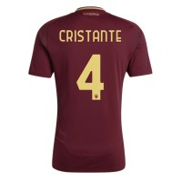 Pánský Fotbalový dres AS Roma Bryan Cristante #4 2024-25 Domácí Krátký Rukáv